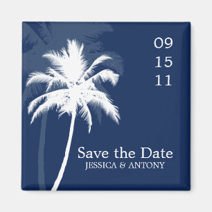 Imán Reserva tropical de la boda de las palmeras la