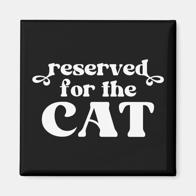 Imán Reservado Para El Gato (Frente)