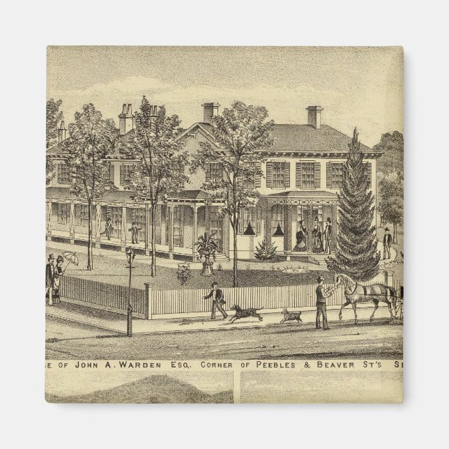 Imán Residencia de John A Warden Sewickley (Frente)