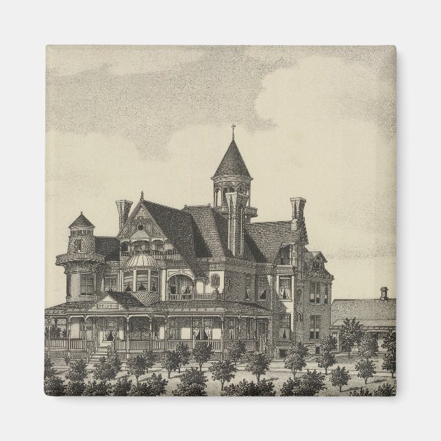 Imán Residencia de John D Knox, Topeka, Kansas (Frente)