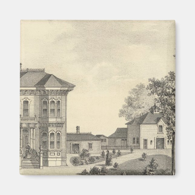 Imán Residencia de Laugenour, Woodland (Frente)