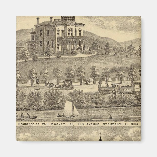 Imán Residencia de WH Mooney (Frente)