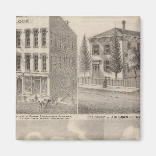 Imán Residencia y molino de Samuel Cade, Wabash Tp