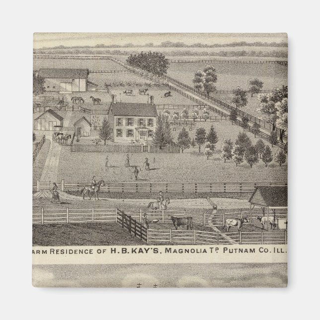 Imán Residencias agrícolas de HB Kay y YA Glenn (Frente)