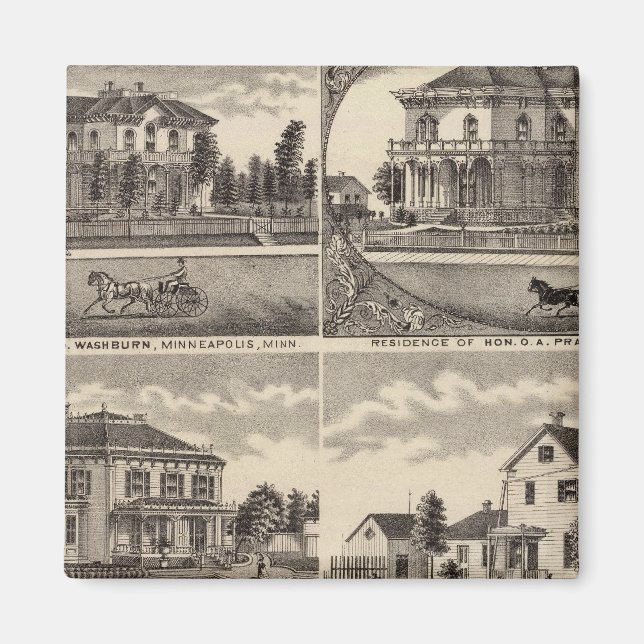 Imán Residencias de Minnesota (Frente)