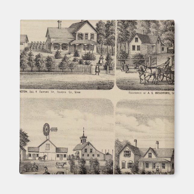 Imán Residencias de Minnesota 3 (Frente)