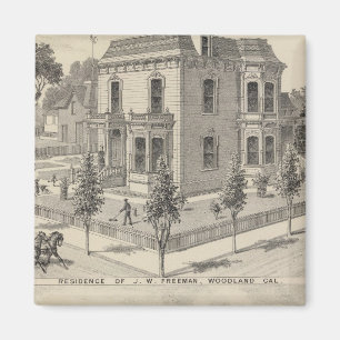 Imán Residencias de Woodland litografiadas