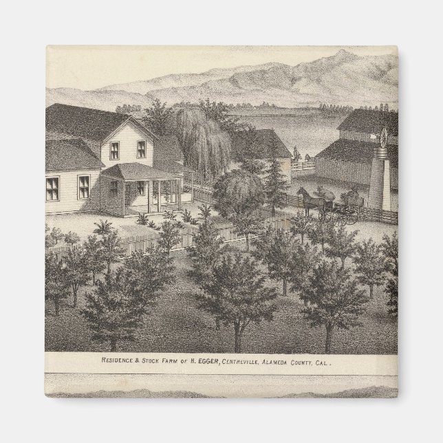 Imán Residencias Egger, Haines, granjas (Frente)