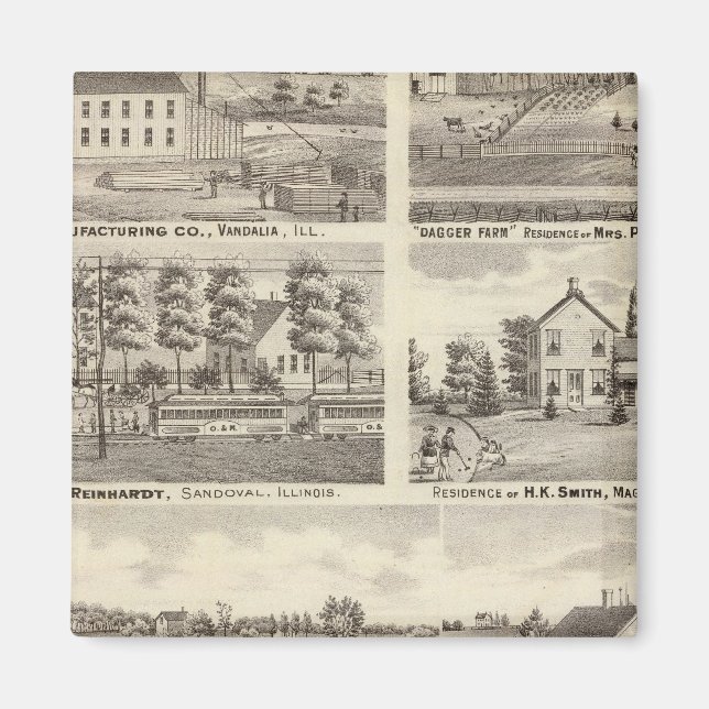 Imán Residencias, granjas y fábricas, Vandalia, Sandova (Frente)