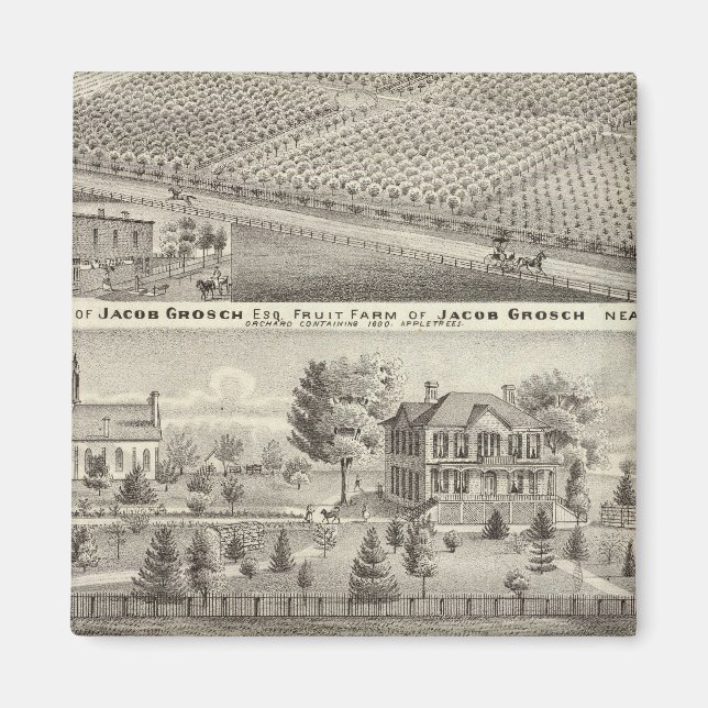 Imán Residencias, granjas y iglesia (Frente)