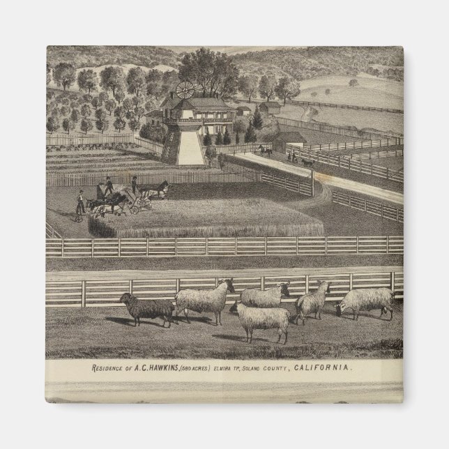 Imán Residencias Hawkins, Mayes (Frente)