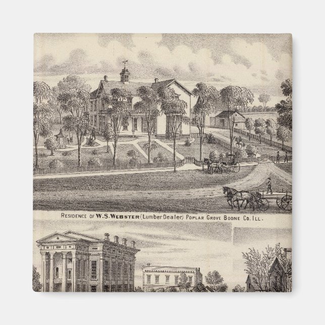 Imán Residencias y edificios en Poplar Grove (Frente)
