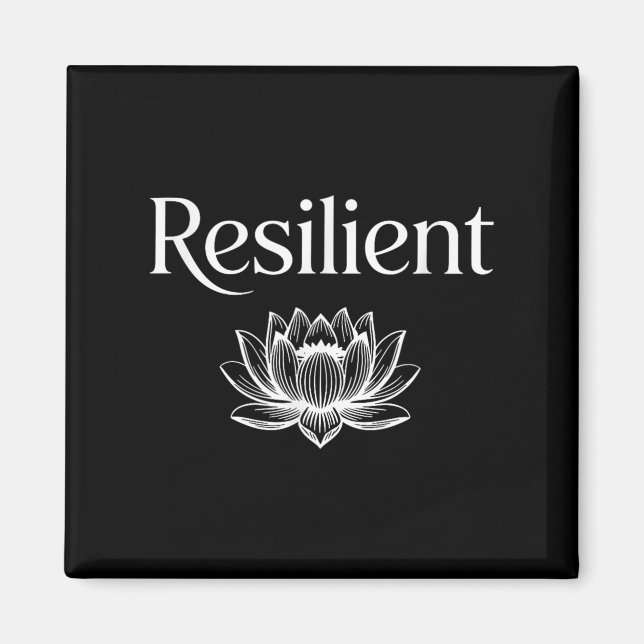 Imán Resilient Mental Strength Self-esteem Motivation R (Frente)