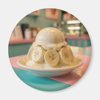 Imán Resin Banana Sundae | Retro Ice Cream Shop