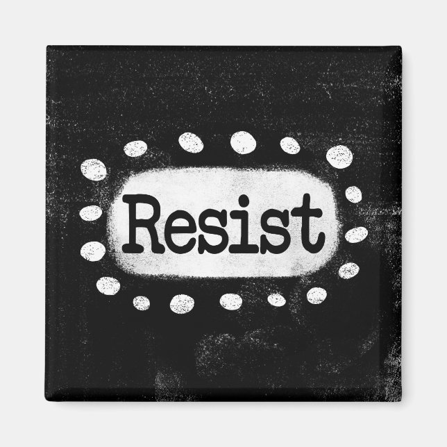 Imán Resist Refrigerator Magnet (Frente)
