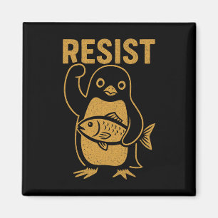 Imán Resista a la protesta contra el pingüino rebelde c