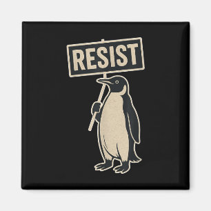 Imán Resista a la protesta de pingüinos contra el gráfi