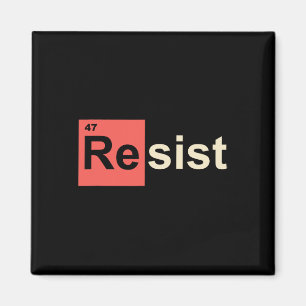 Imán Resistir 47 Símbolo Químico Elemento Trump