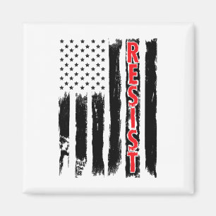 Imán Resistir a Trump Tees - la bandera estadounidense