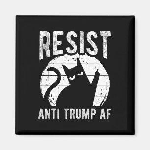 Imán Resistir Anti Trump Af Resistencia Anti Trump Gato