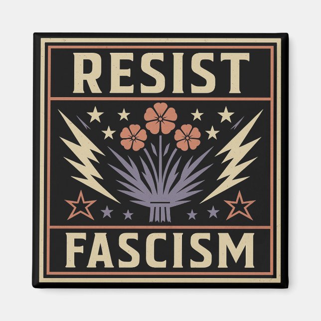 IMÁN RESISTIR EL FASCISMO (Frente)