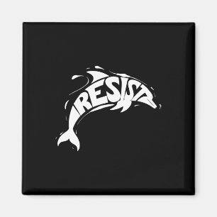 Imán Resistir la protesta de los delfines de Trump cont