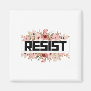 Imán RESISTIR la protesta política floral contra Trump