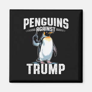Imán Resistir Pingüinos Contra Trump - Hacer que el Imp