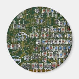 Imán Resistores en una placa de circuito