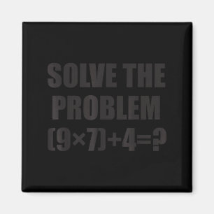 Imán Resolver El Problema Divertido 67 Meme Brainrot Pr