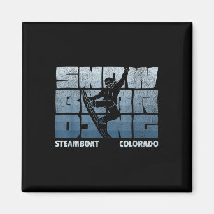 Imán Resort de esquí en nieve Steamboat Colorado Vintag