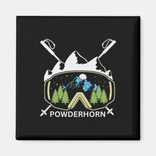Imán Resort Powderhorn Mountain Colorado Esquí Recuerdo
