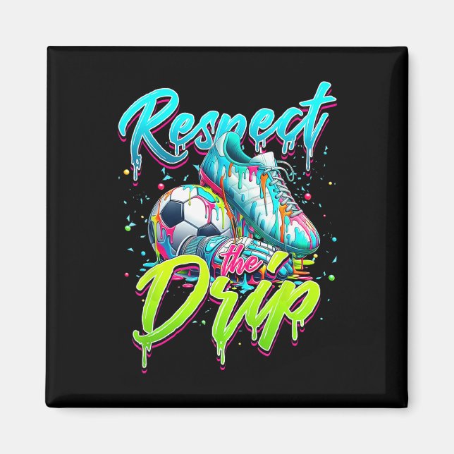 Imán Respeta El Drip Fútbol Helado Drip Con Sprink (Frente)