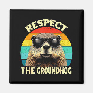 Imán Respetar al amante del roedor vintage animal Groun