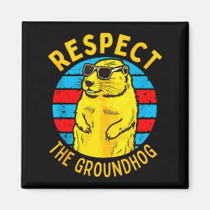 Imán Respetar La Marmota Divertida Marmota Día De La Ma