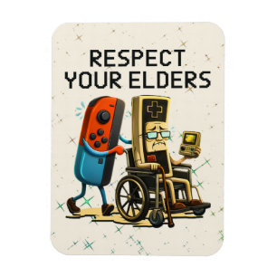 Imán Respeten a sus mayores Control de juegos retro div