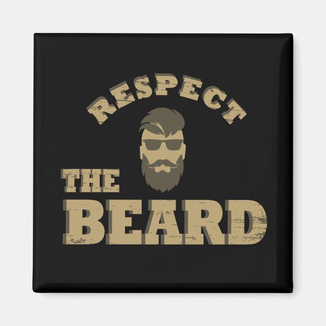 Imán Respeto a los graciosos dichos barbudos de barba (Frente)