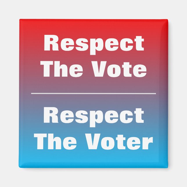 Imán Respeto al voto y al votante (Frente)