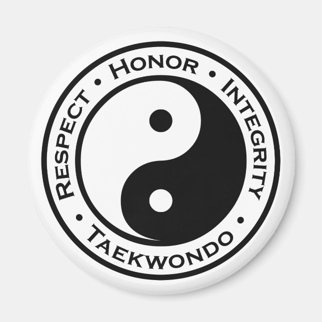 Imán Respeto por la integridad de la honra Taekwondo (Frente)