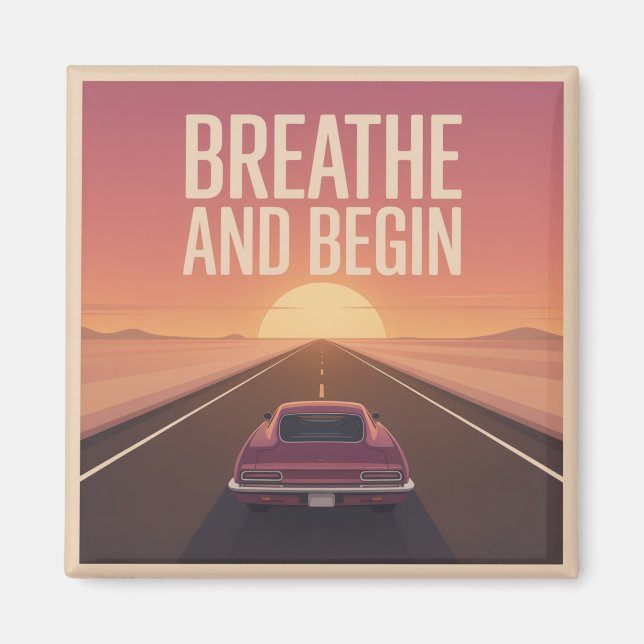 Imán Respira Y Comienza (Frente)