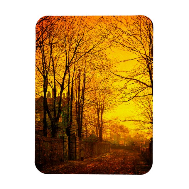 Imán Resplandor de octubre John Atkinson Grimshaw (Vertical)