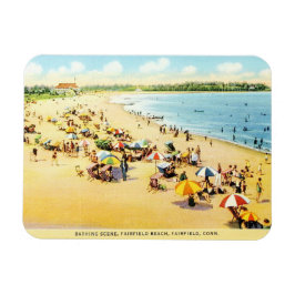Imán Restauración de época Connecticut Beach Magnet