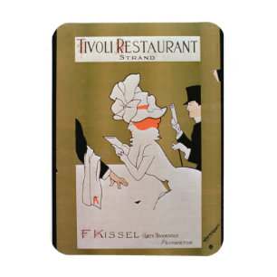 Imán "Restaurante de Tivoli, filamento", Londres (litho