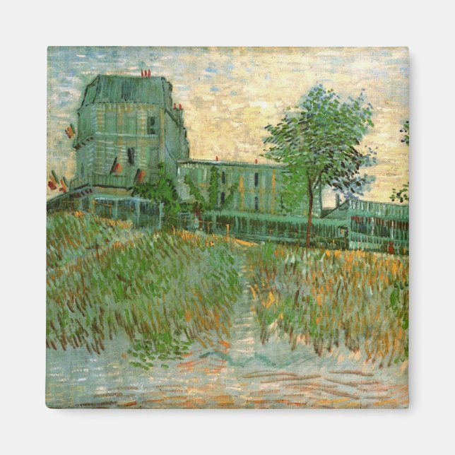 Imán Restaurante Sirene, Asnières de Vincent van Gogh (Frente)