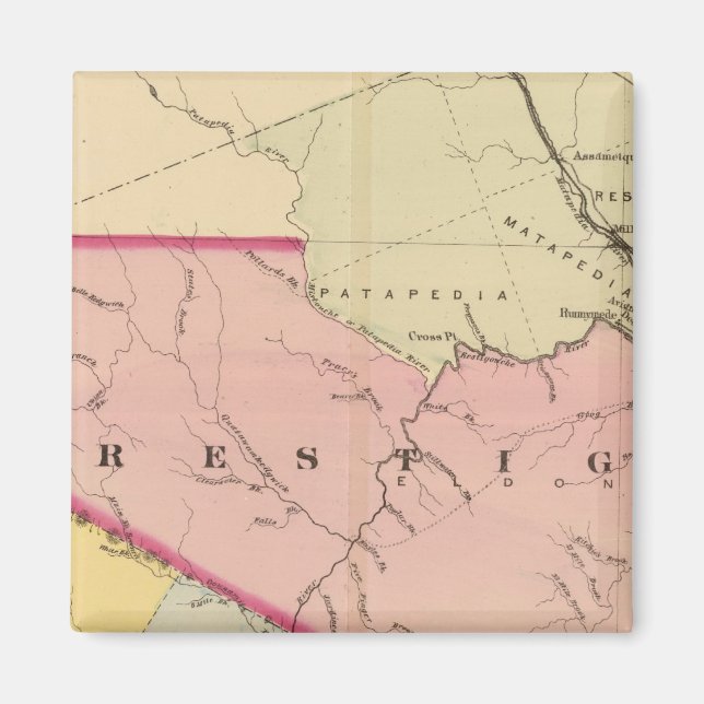 Imán Restigouche, condados de Madawaska, NB (Frente)