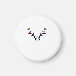 Imán Resto alegre Navidad agregar nombre de texto títul