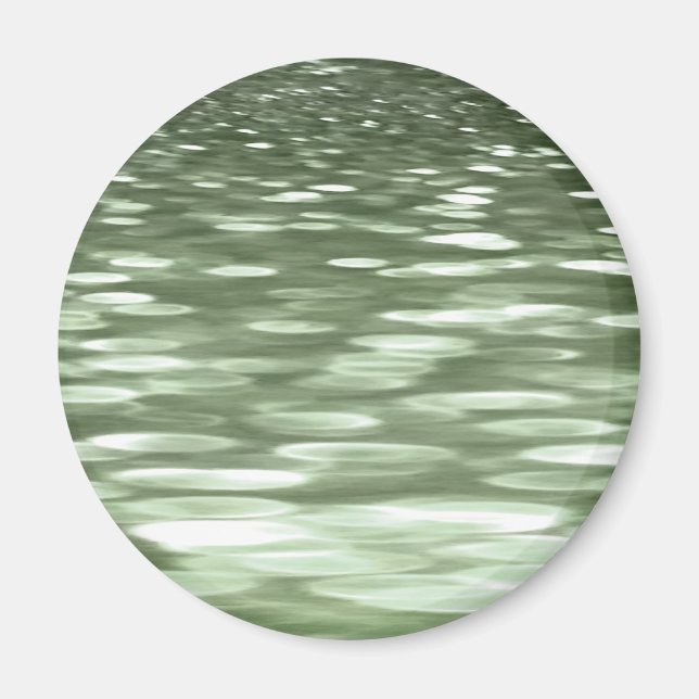 Imán Resumen #3: Desenfoque verde oliva (Frente)