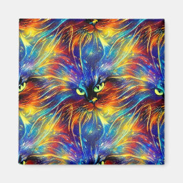 Imán Resumen Cohesivo Exquisito Gato Enciende Sin Perju