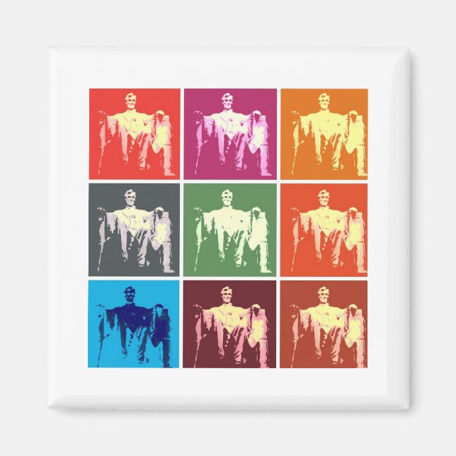 Imán Resumen conmemorativo de Lincoln (Frente)