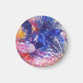 Imán Resumen Cósmico de Dreamscape Cat